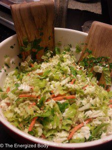quick lemon coleslaw